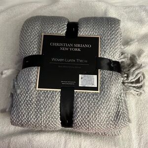 Christian Siriano Woven Lurex blanket